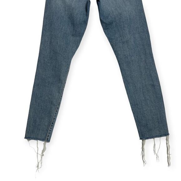 Levi's Wedgie Skinny High Rise Jeans SIZE 27 x 27 Distressed Blue Stretch - Picture 10 of 10